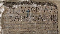 s. Cecilia, virgen y mártir, en el cementerio de Calixto